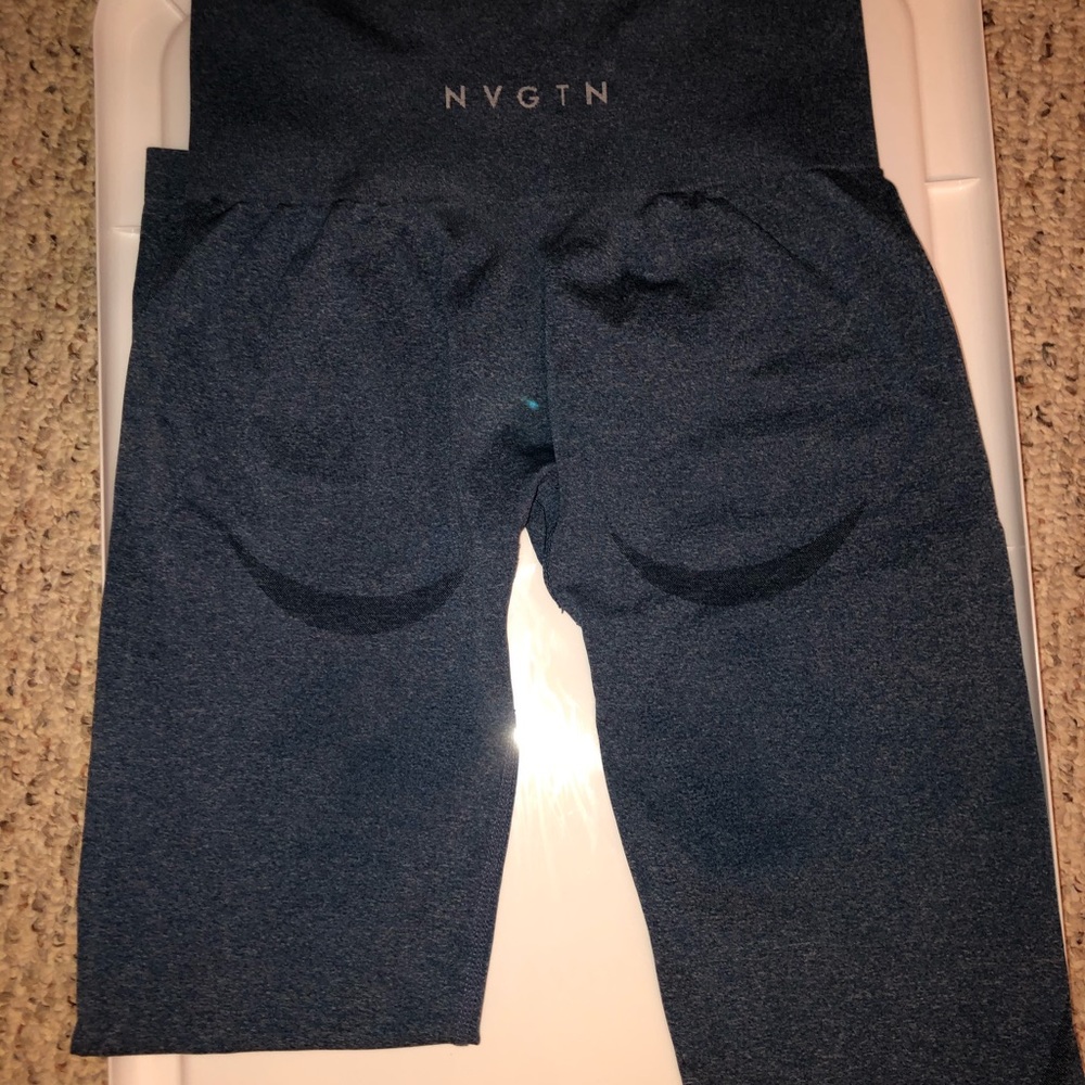 Slate Blue Seamless Leggings